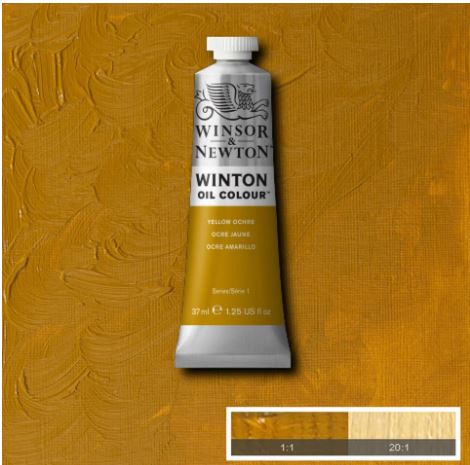 WINSOR&NEWTON Winton Feine Ölfarbe - GELBER OCKER 744 (37ml)