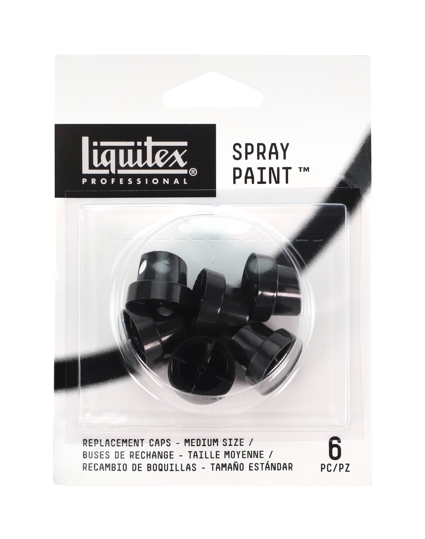 LIQUITEX Professional Spraydosen Ersatz-Sprühköpfe medium (6ST)