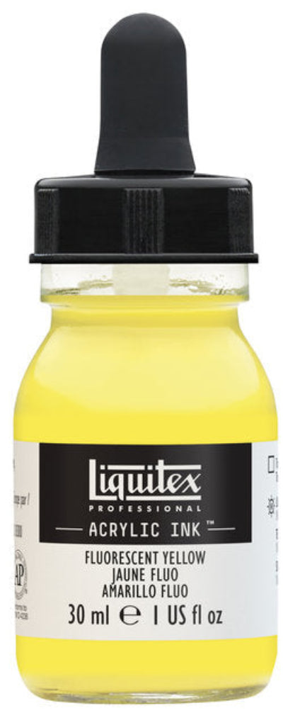 LIQUITEX Professional Acrylic Ink - Gelb fluoreszierend 981 (30ml)