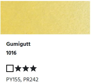 LUKAS Aquarell 1862 Feuchte Künstler-Aquarellfarbe - Gummigutt 1016 (1/2 N.)