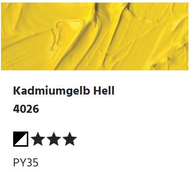 LUKAS Cryl PASTOS (HEAVY BODY) - Kadmiumgelb Hell  4026 (37ml)