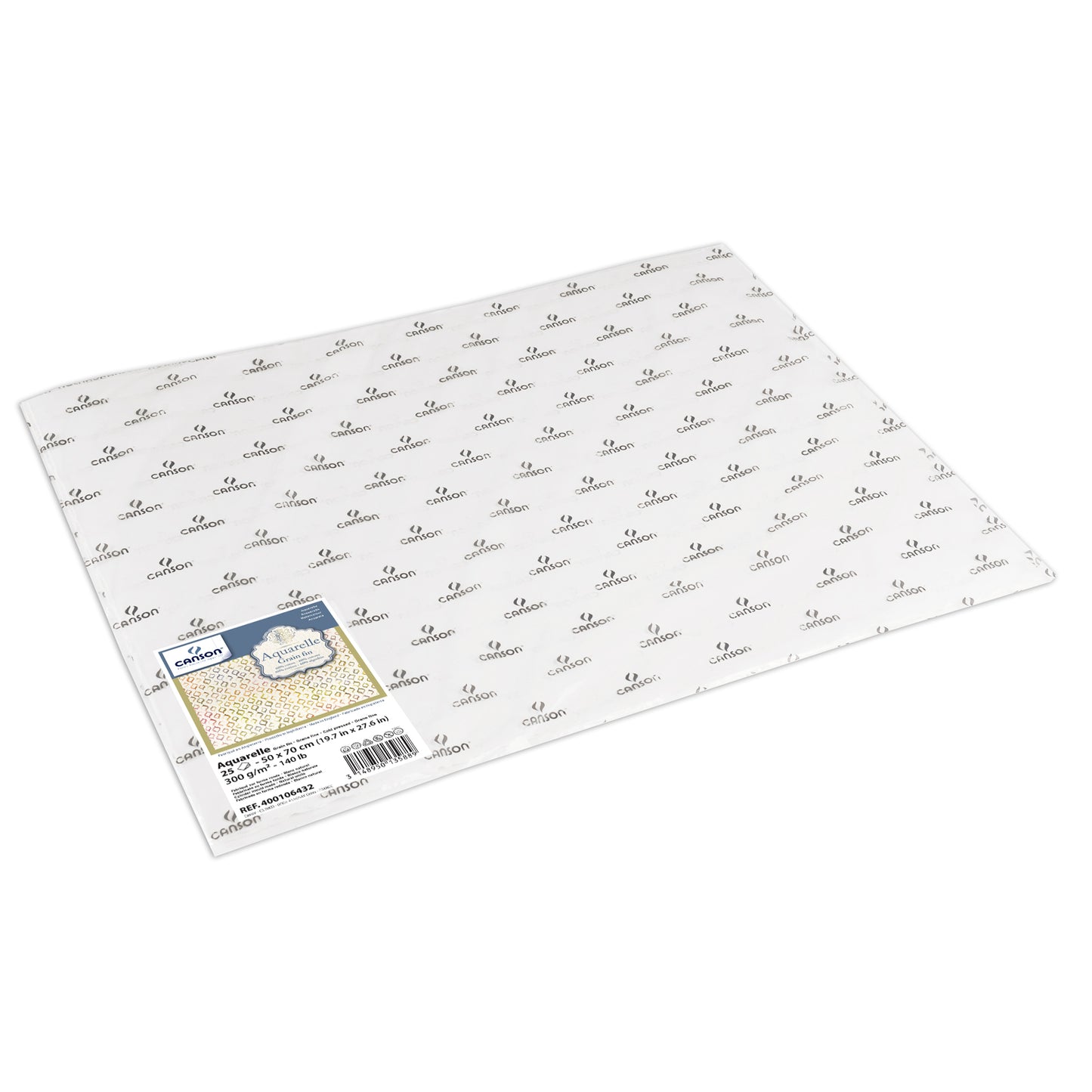 CANSON® Aquarellpapier Bögen 50x70cm 300g FEINKORN naturweiß