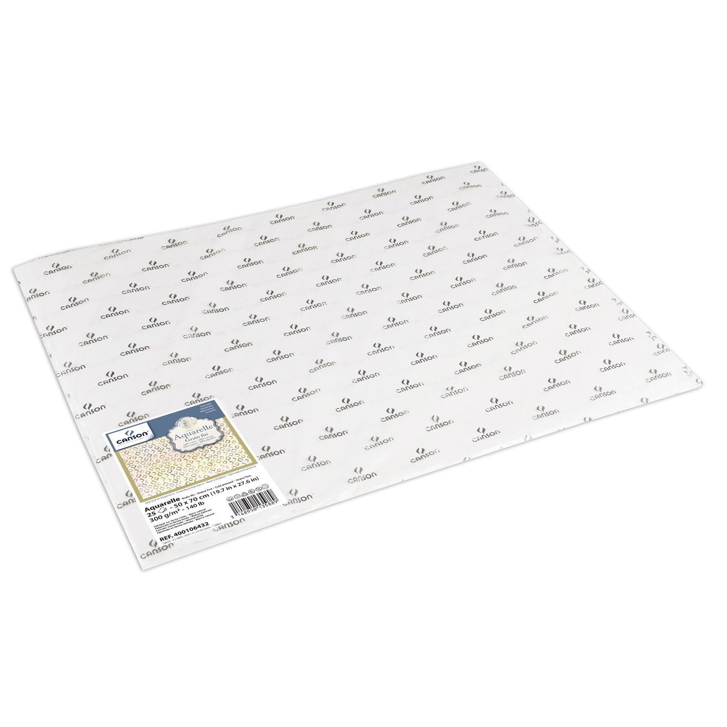 CANSON® Aquarellpapier Bögen 50x70cm 300g GROBKORN naturweiß