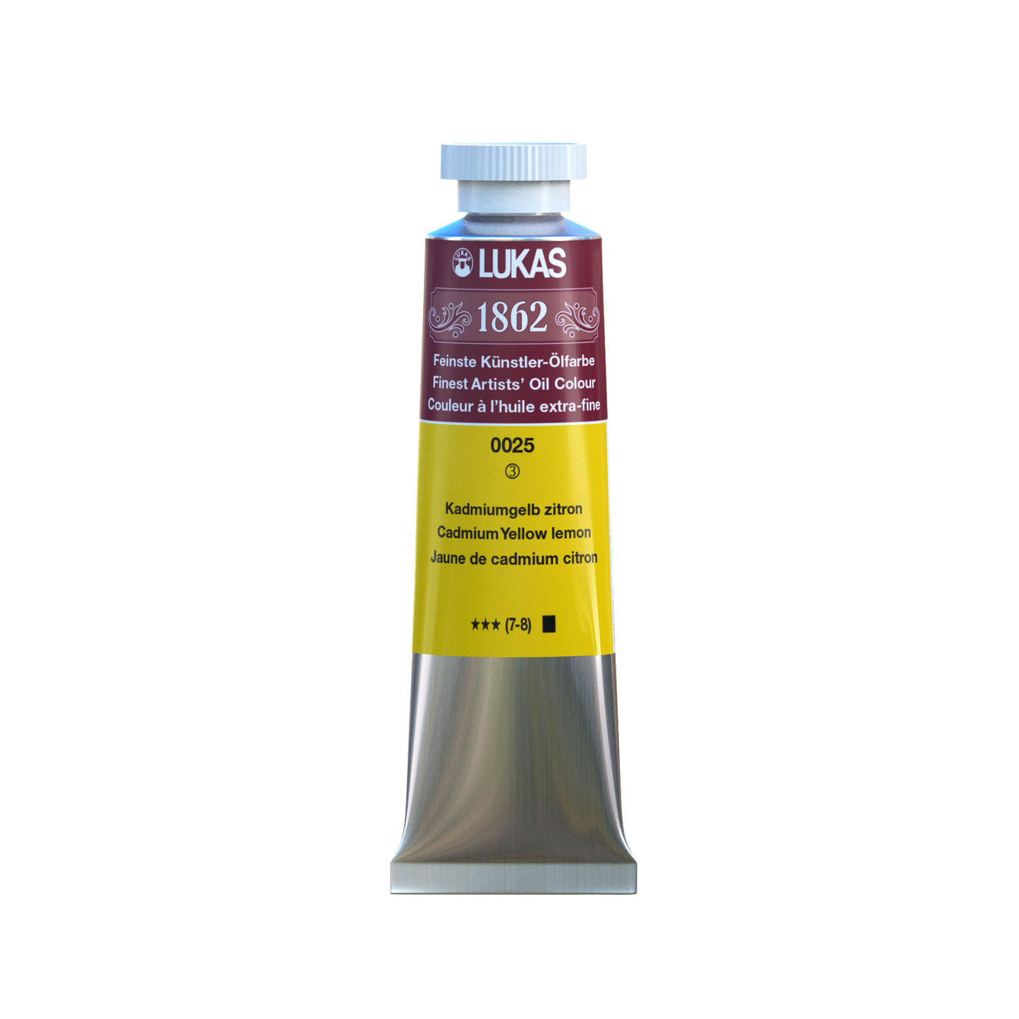 LUKAS 1862 Feinste Ölfarben - Kadmiumgelb Zitron 0025 (37ml)