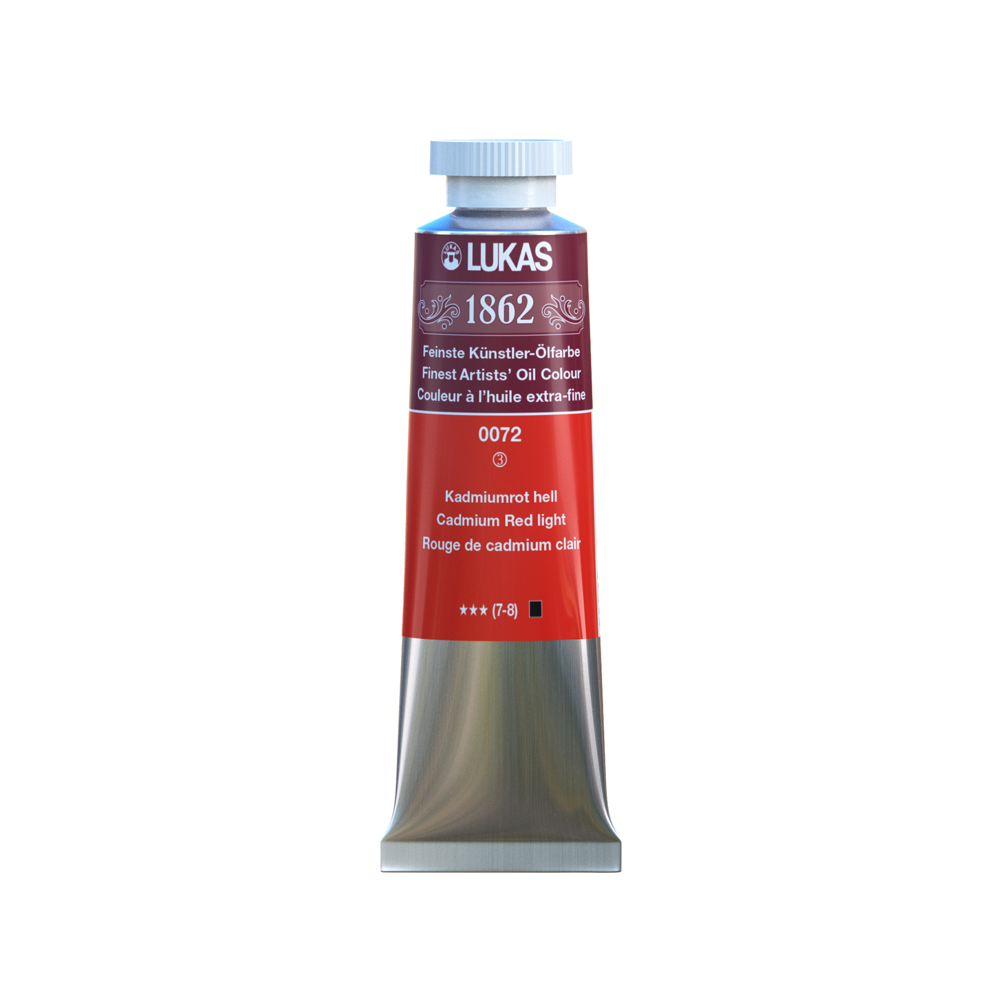 LUKAS 1862 Feinste Ölfarben - Kadmiumrot Hell 0072 (37ml)