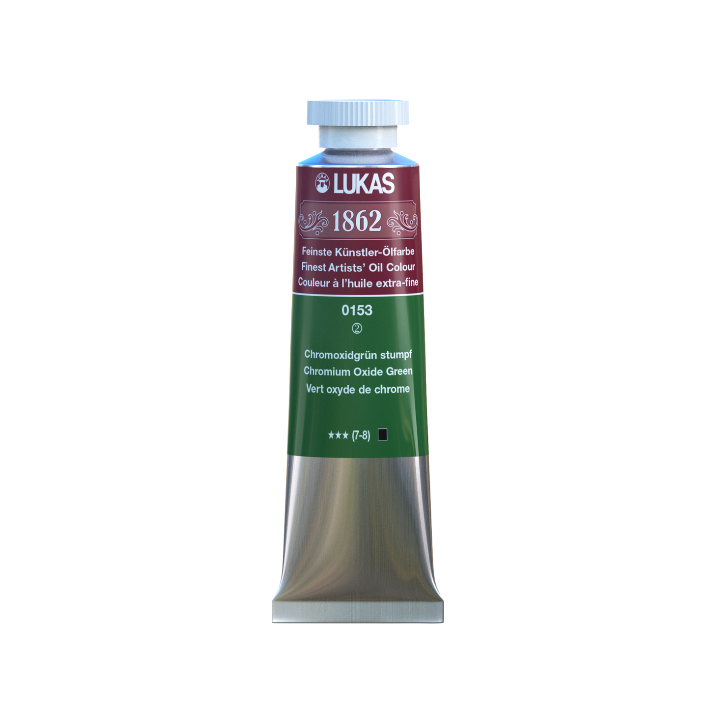 LUKAS 1862 Feinste Ölfarben - Chromoxidgrün Stumpf 0153 (37ml)