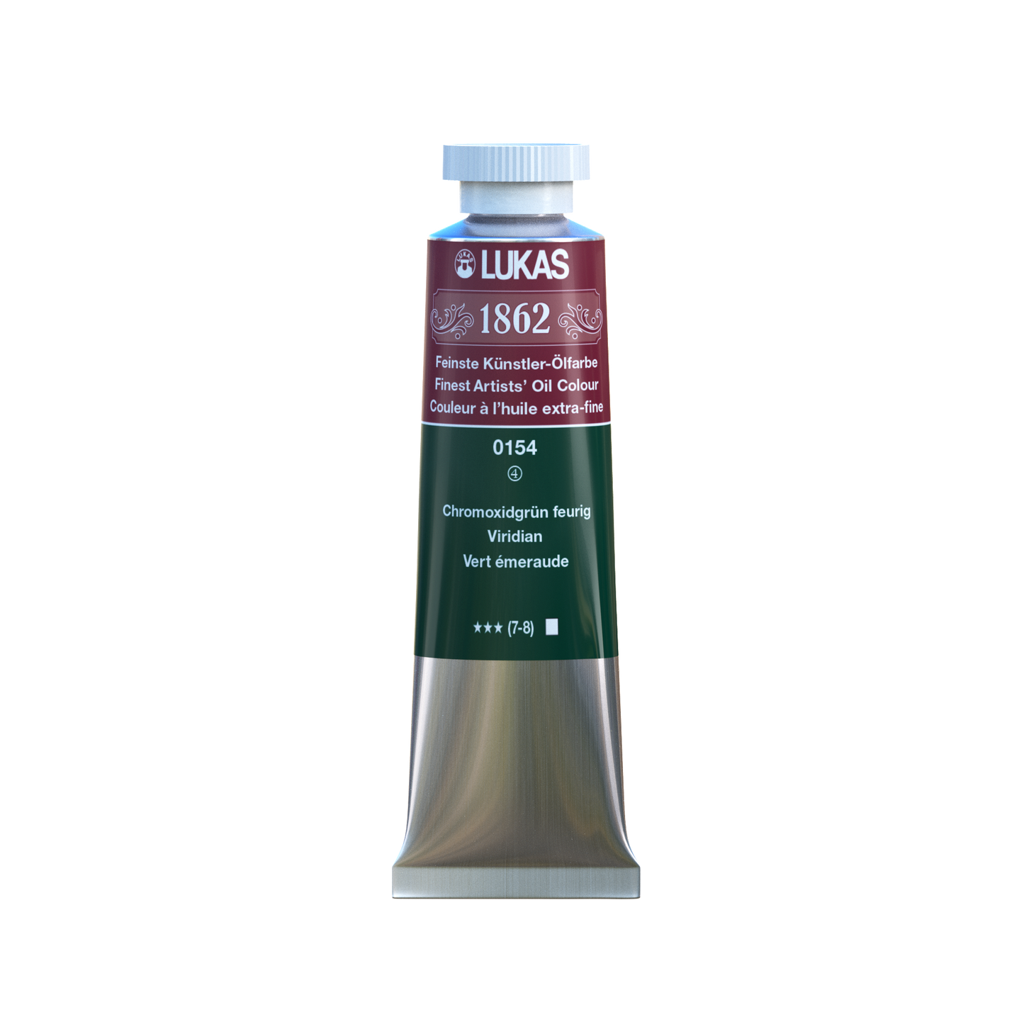 LUKAS 1862 Feinste Ölfarben - Chromoxidgrün Feurig 0154 (37ml)