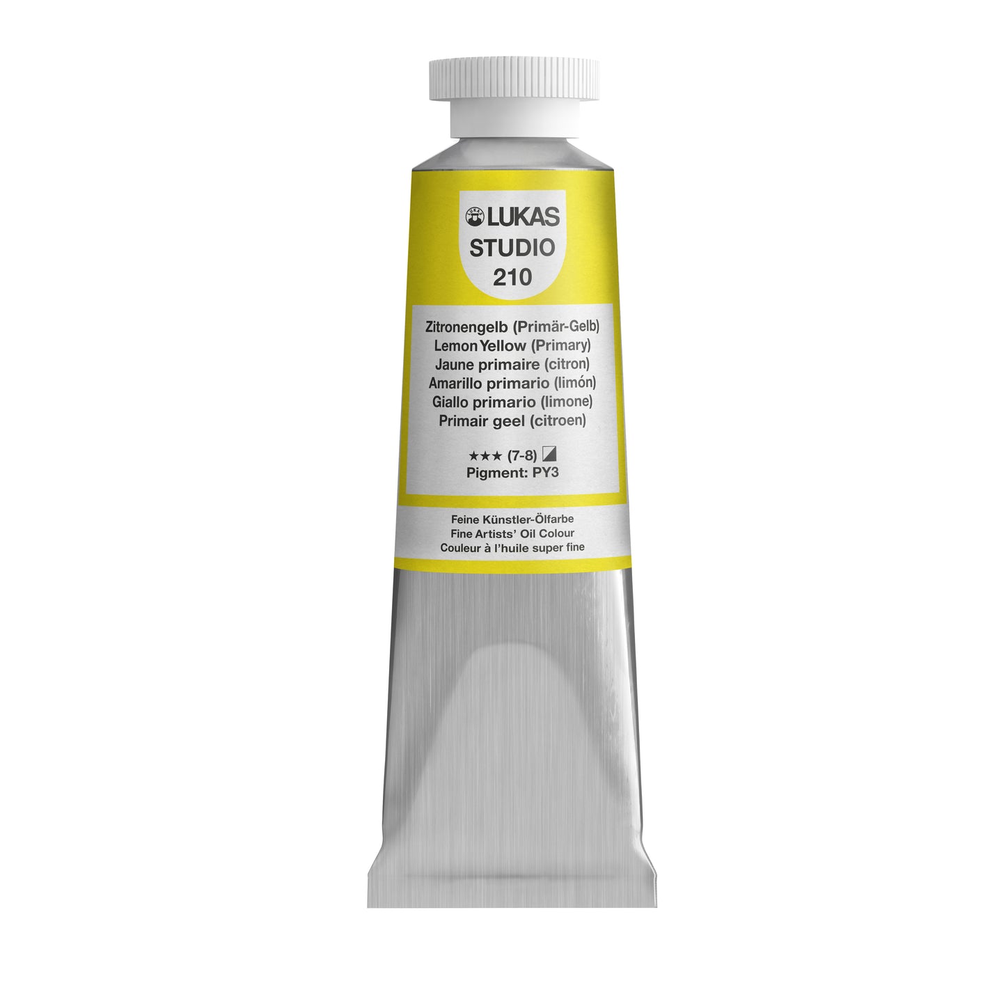 LUKAS STUDIO Ölfarbe - 0210 Zitronengelb (Primär-Gelb) (37/75/200ml)