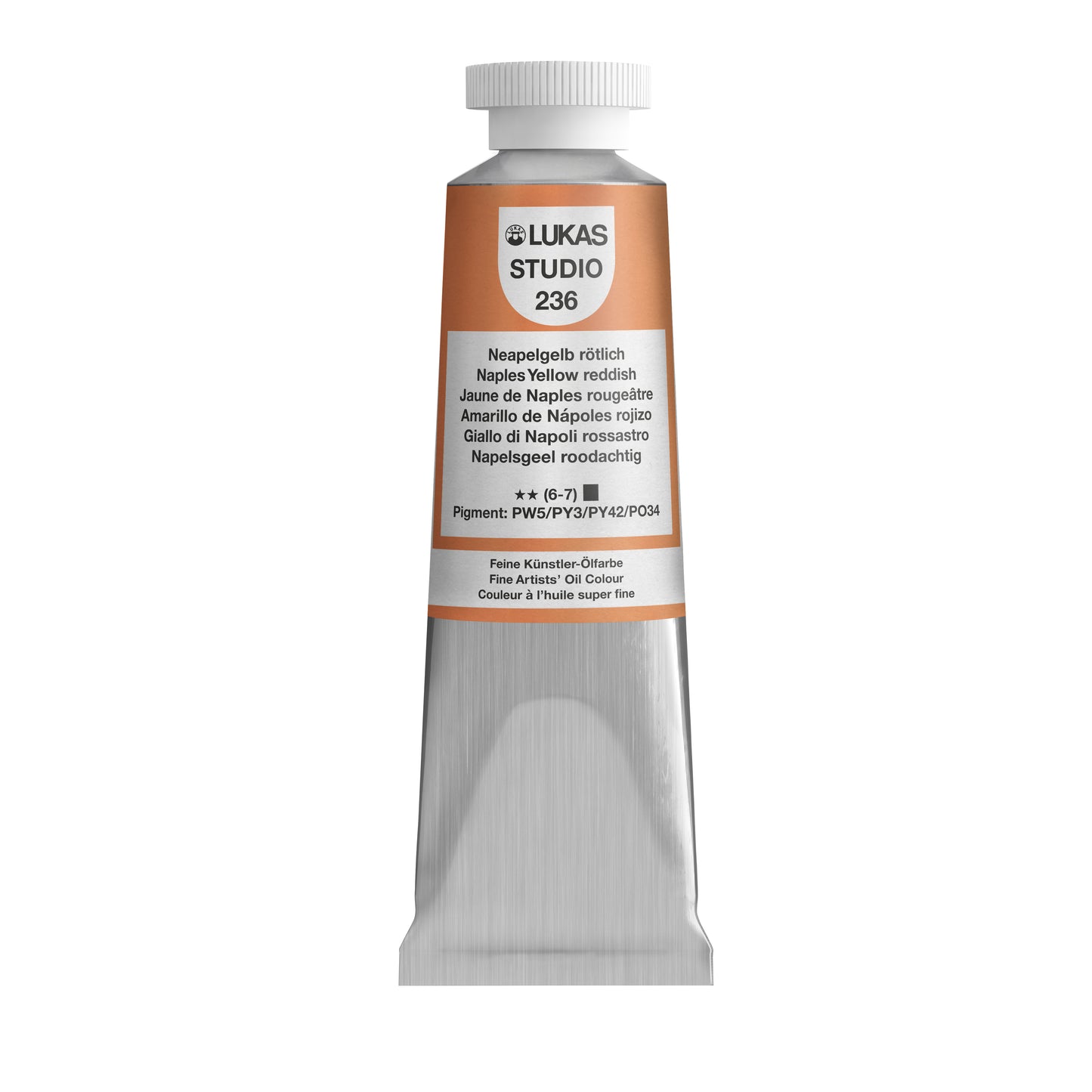 Pintura al óleo LUKAS STUDIO - 0236 Amarillo Nápoles Rojizo (75/200ml)
