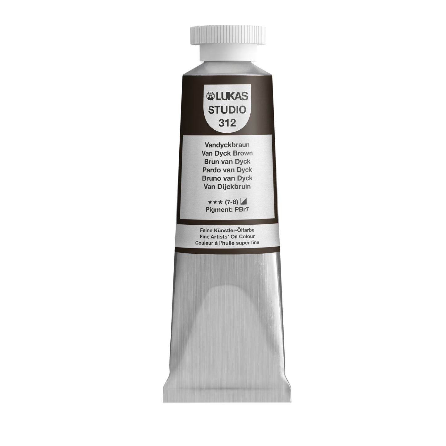 LUKAS STUDIO Ölfarbe - 0312 Vandyckbraun (37/75/200ml)
