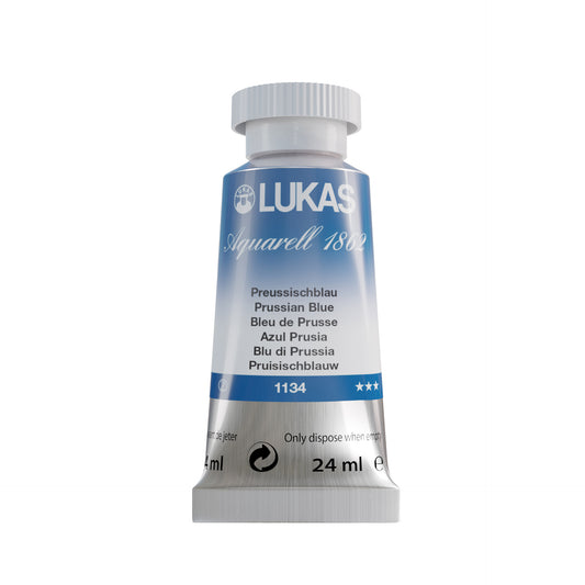 LUKAS Aquarell 1862 (24ml Tube) - Preußischblau 1134