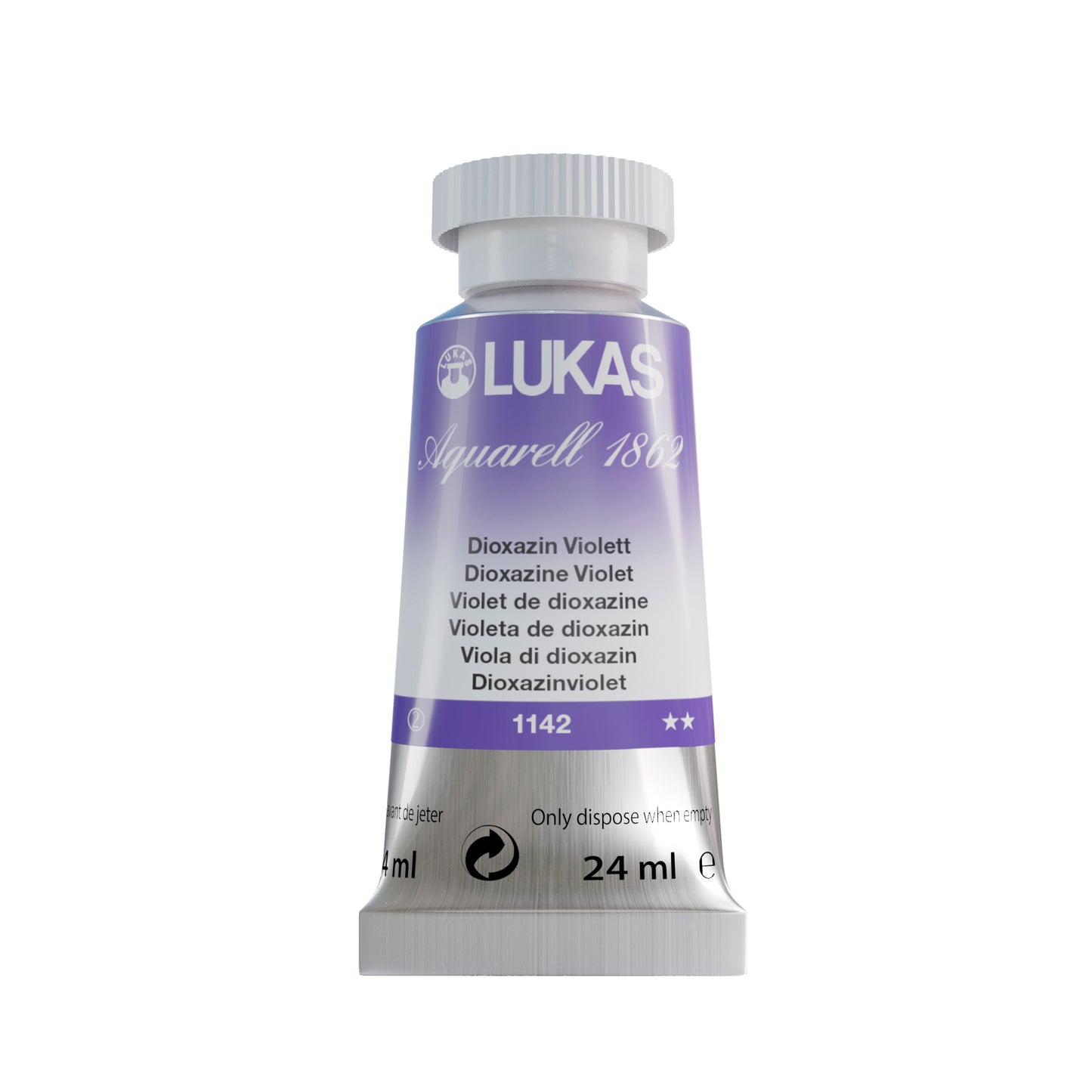 LUKAS Aquarell 1862 (24ml Tube) - Dioxazin Violett 1142