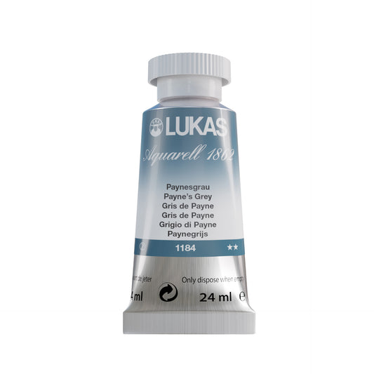 LUKAS Aquarell 1862 (24ml Tube) - Paynesgrau 1184