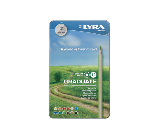 LYRA Graduate Farbstifte im Metalletui (12 Farben)