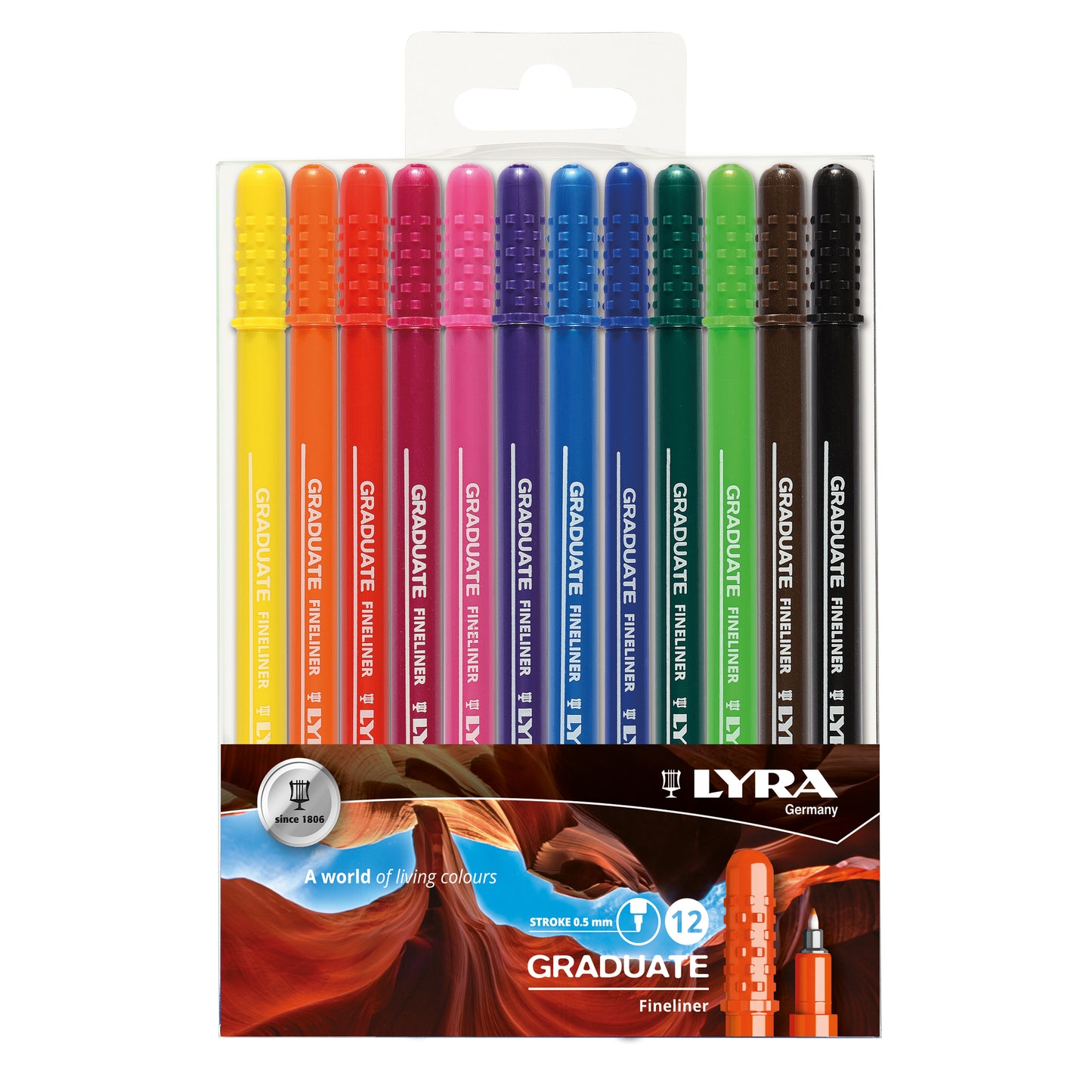 LYRA Graduate Fineliner im Kunststoffetui Pw12