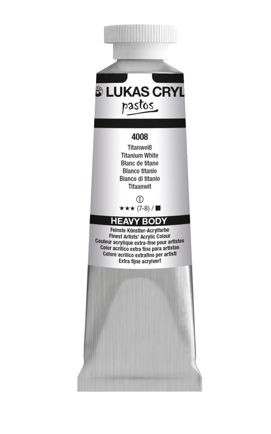 LUKAS Cryl PASTOS (HEAVY BODY) - Titanweiß 4008 (37ml)