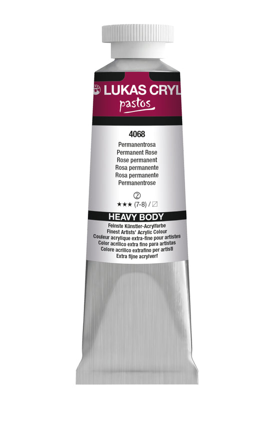 LUKAS Cryl PASTOS (HEAVY BODY) - Permanentrosa 4068 (37ml)