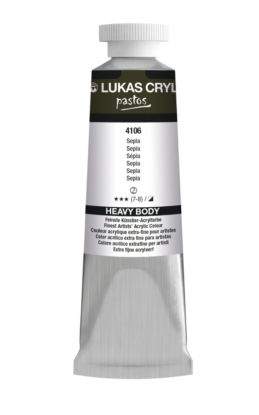 LUKAS Cryl PASTOS (HEAVY BODY) - Sepia 4106 (37ml)