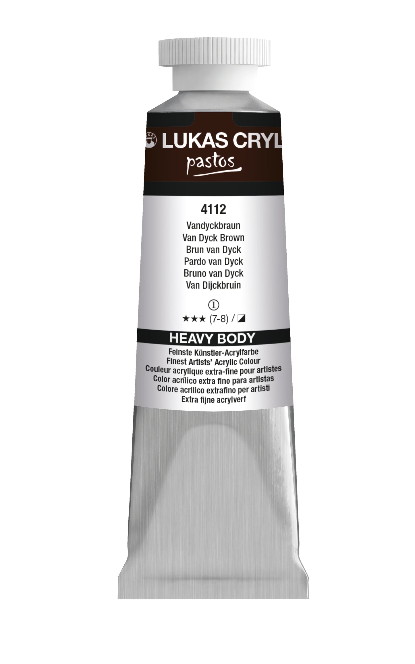 LUKAS Cryl PASTOS (HEAVY BODY) - Vandyckbraun 4112 (37ml)
