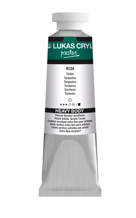 LUKAS Cryl PASTOS (HEAVY BODY) - Türkis 4124 (37ml)