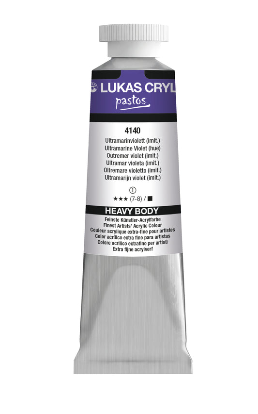 LUKAS Cryl PASTOS (HEAVY BODY) - Ultramarinviolett (imit) 4140 (37ml)