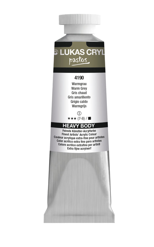 LUKAS Cryl PASTOS (HEAVY BODY) - Warmgrau 4190 (37ml)