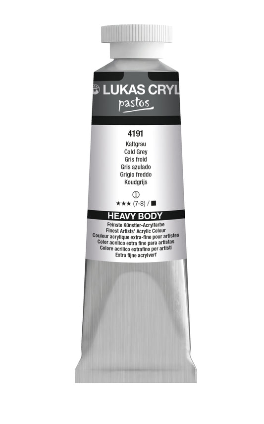 LUKAS Cryl PASTOS (HEAVY BODY) - Kaltgrau 4191 (37ml)