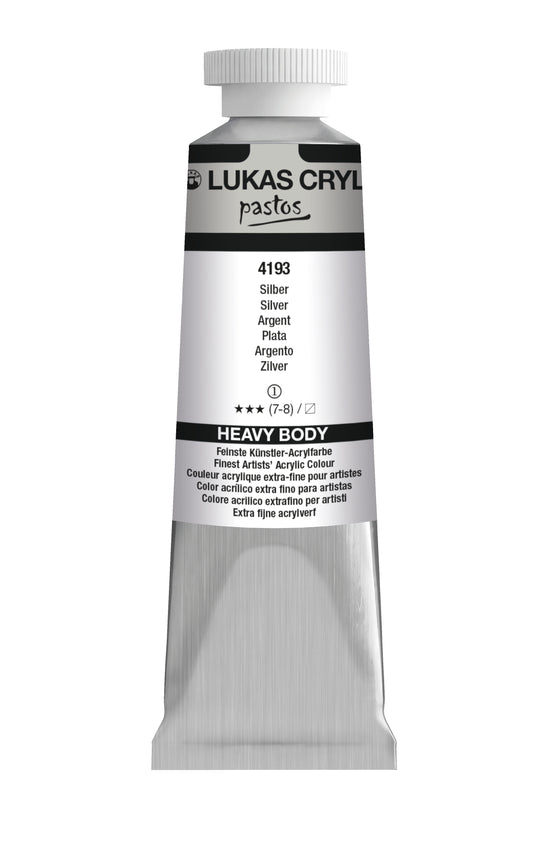 LUKAS Cryl PASTOS (HEAVY BODY) - Silber 4193 (37ml)