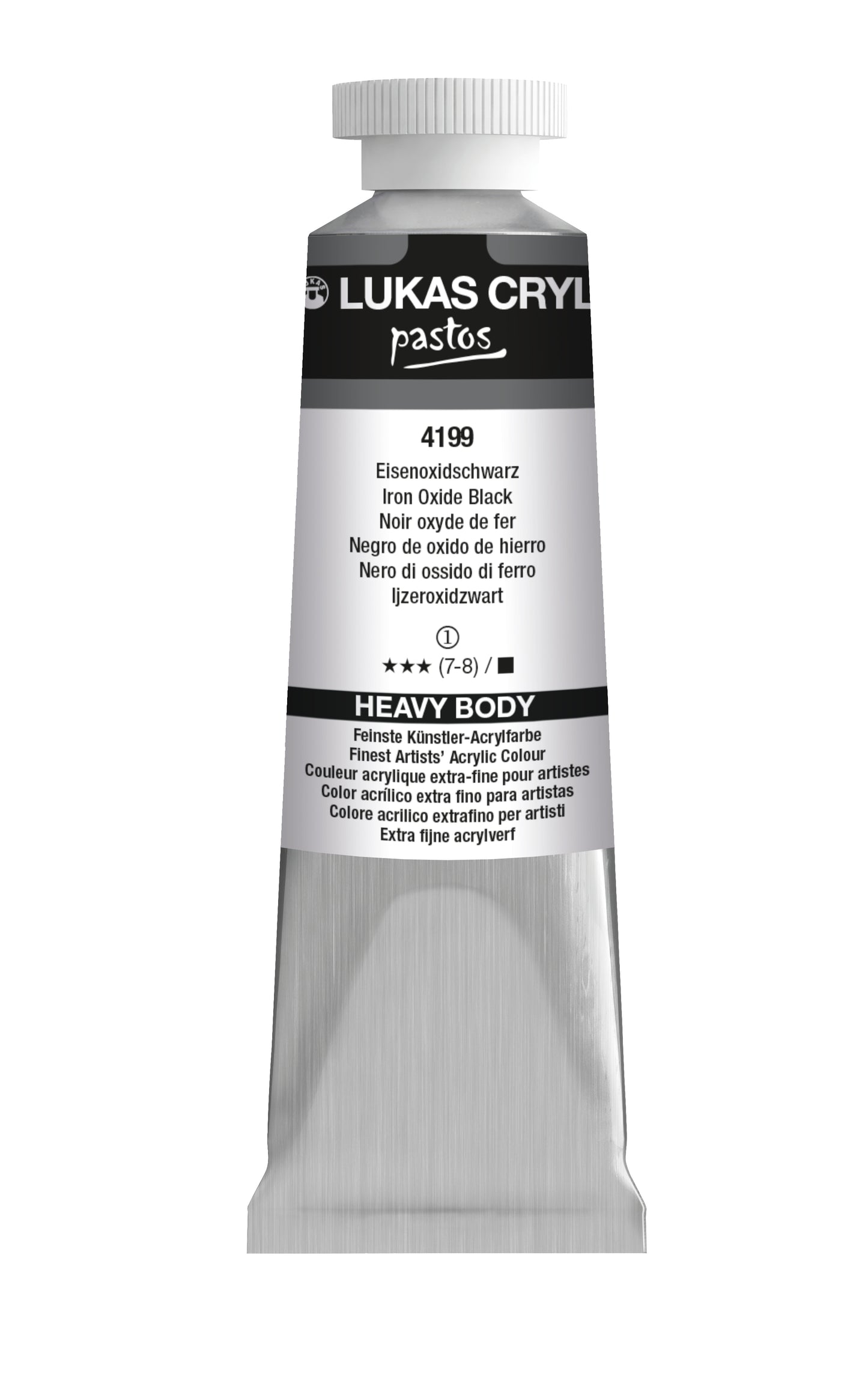 LUKAS Cryl PASTOS (HEAVY BODY) - Eisenoxidschwarz 4199 (37ml)