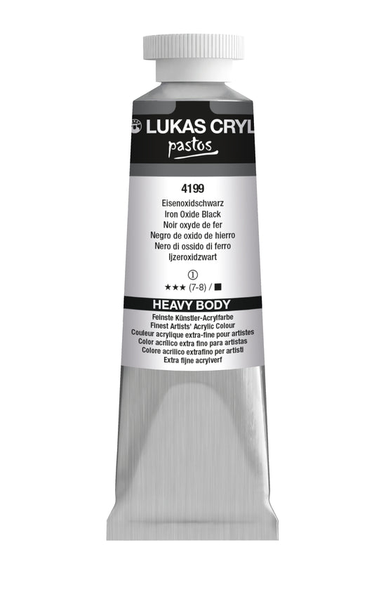 LUKAS Cryl PASTOS (CUERPO PESADO) - Óxido de hierro negro 4199 (37ml)