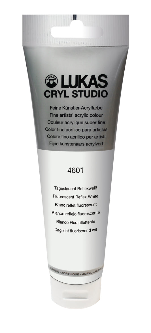 LUKAS CRYL Studio - 4601 Tagesleuchtfarbe Reflexweiß (125/250ml)