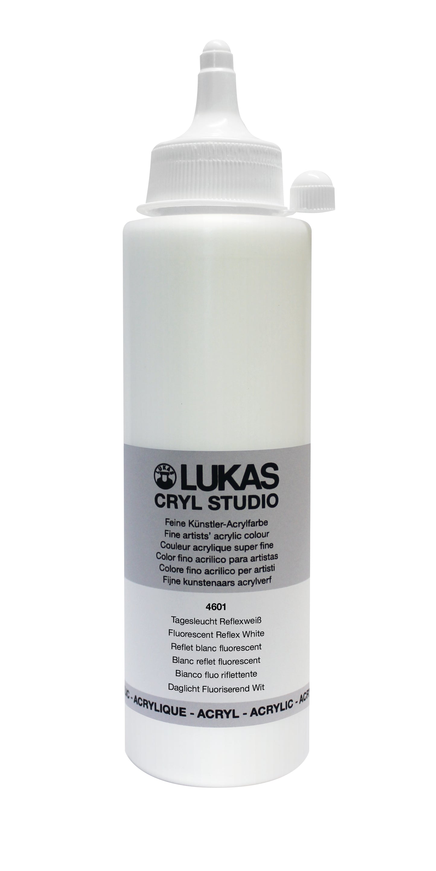 LUKAS CRYL Studio - 4601 Tagesleuchtfarbe Reflexweiß (125/250ml)