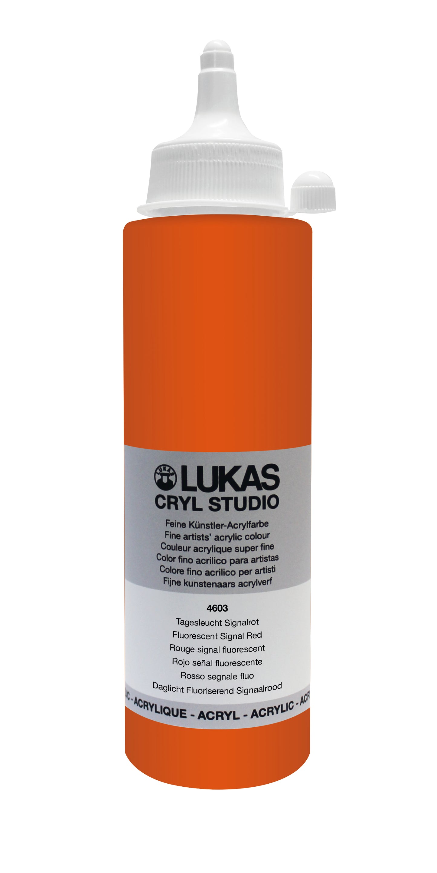 LUKAS CRYL Studio - 4603 Tagesleuchtfarbe Signalrot (125/250ml)