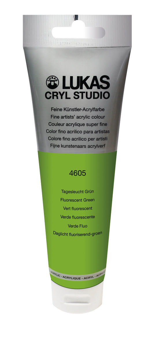 LUKAS CRYL Studio - 4605 Tagesleuchtfarbe Grün (125/250ml)