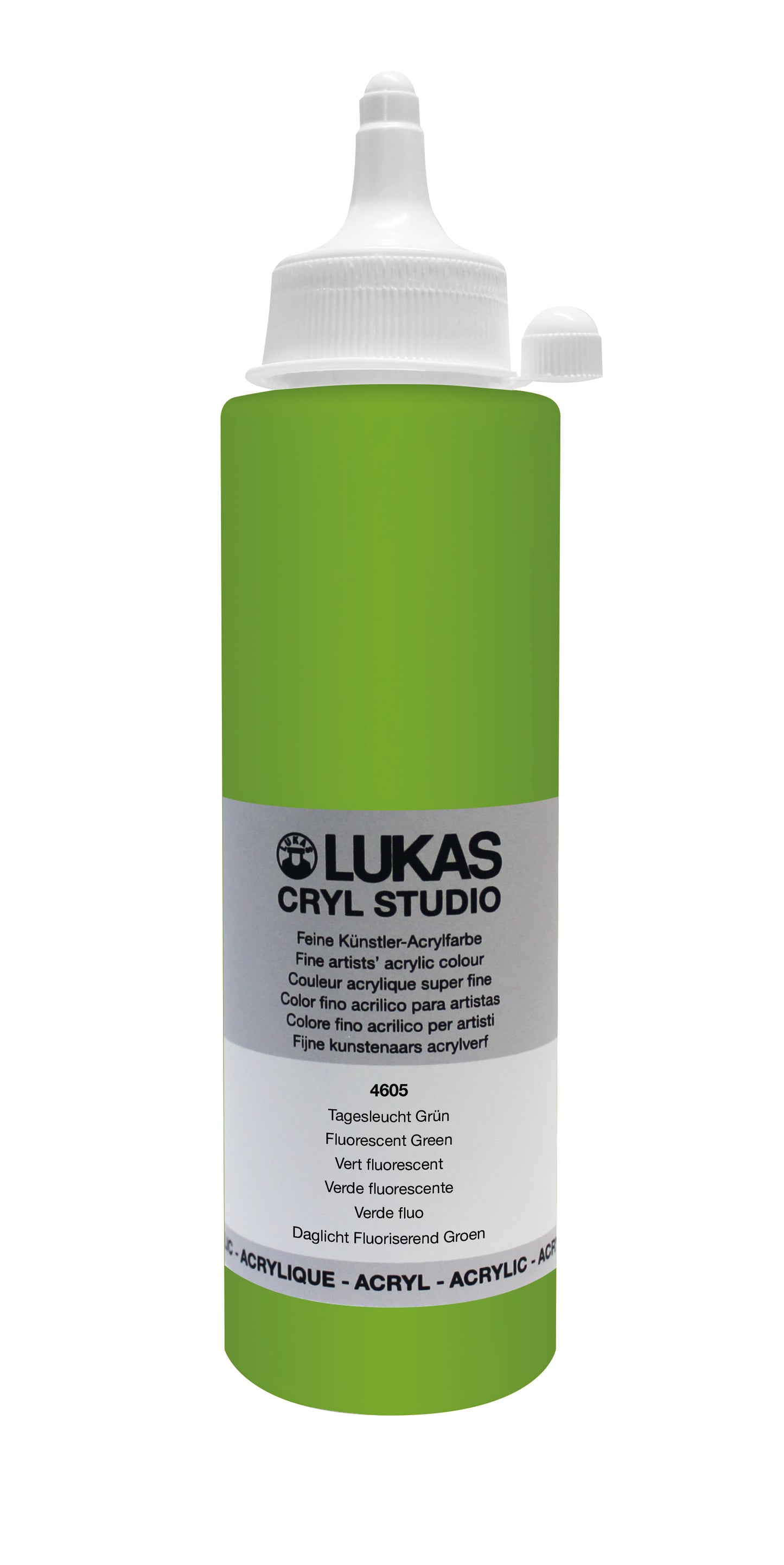 LUKAS CRYL Studio - 4605 Tagesleuchtfarbe Grün (125/250ml)