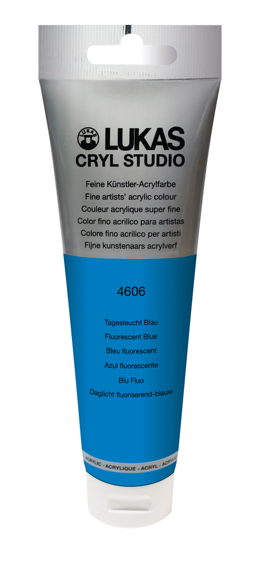 LUKAS CRYL Studio - 4606 Tagesleuchtfarbe Blau (125/250ml)