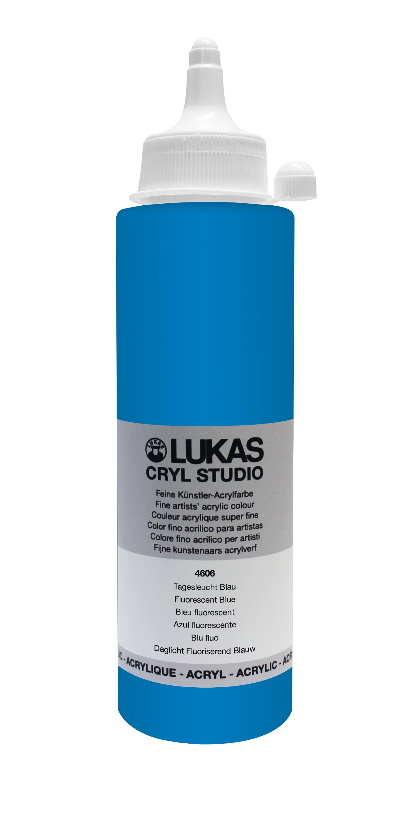 LUKAS CRYL Studio - 4606 Tagesleuchtfarbe Blau (125/250ml)