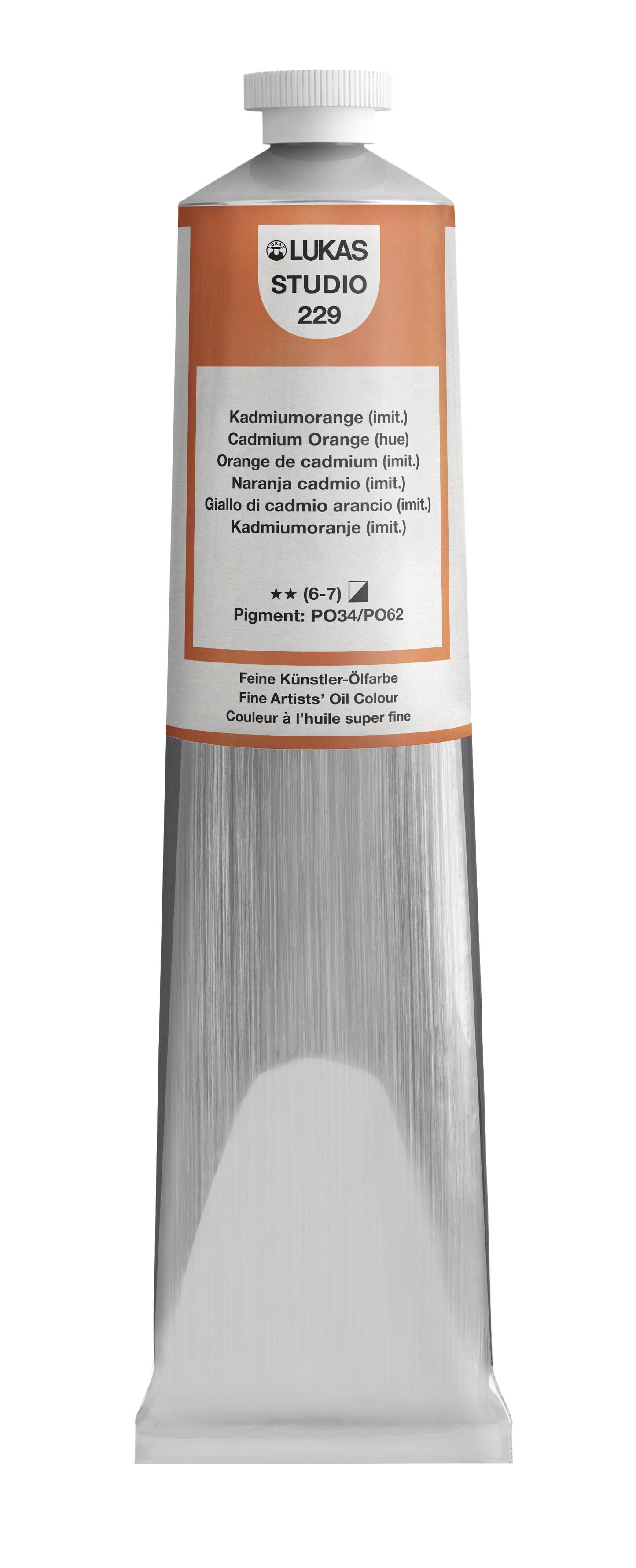 LUKAS STUDIO Ölfarbe - 0229 Kadmiumorange (imit) (37/75/200ml)