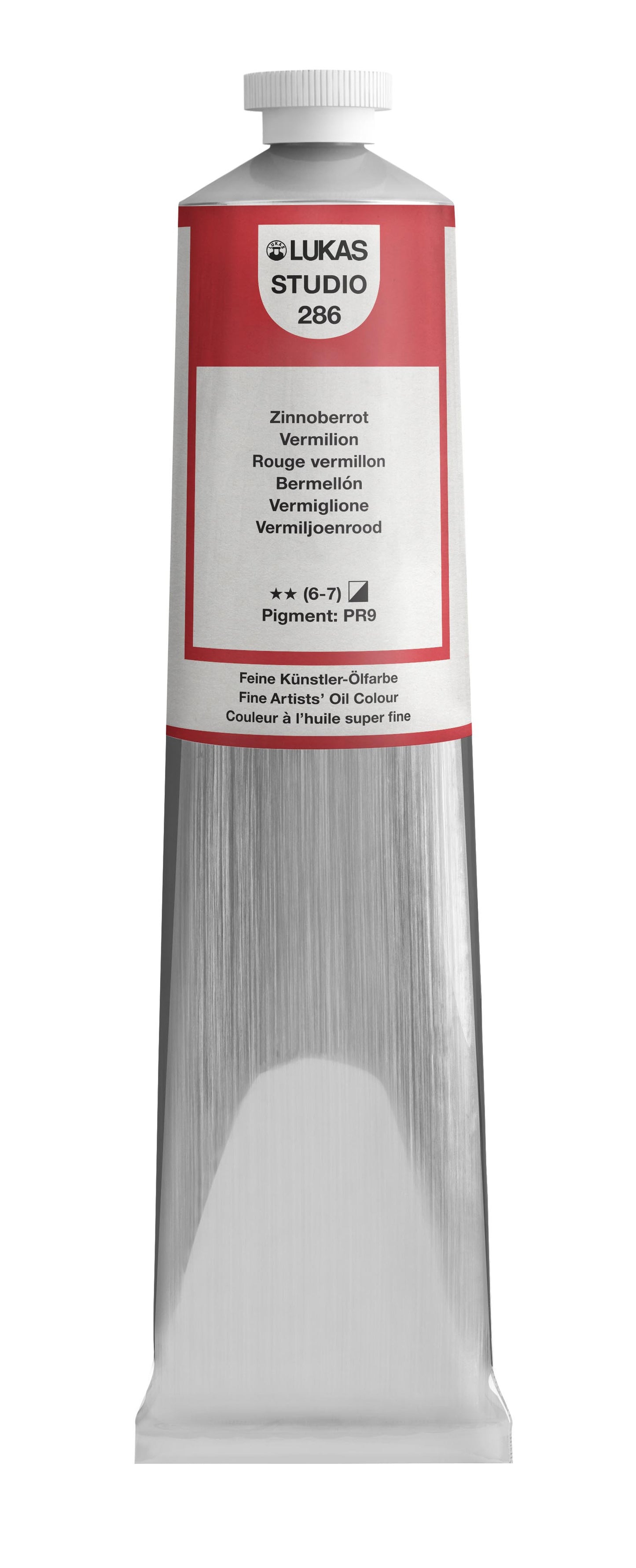 LUKAS STUDIO Ölfarbe - 0286 Zinnoberrot (37/75/200ml)