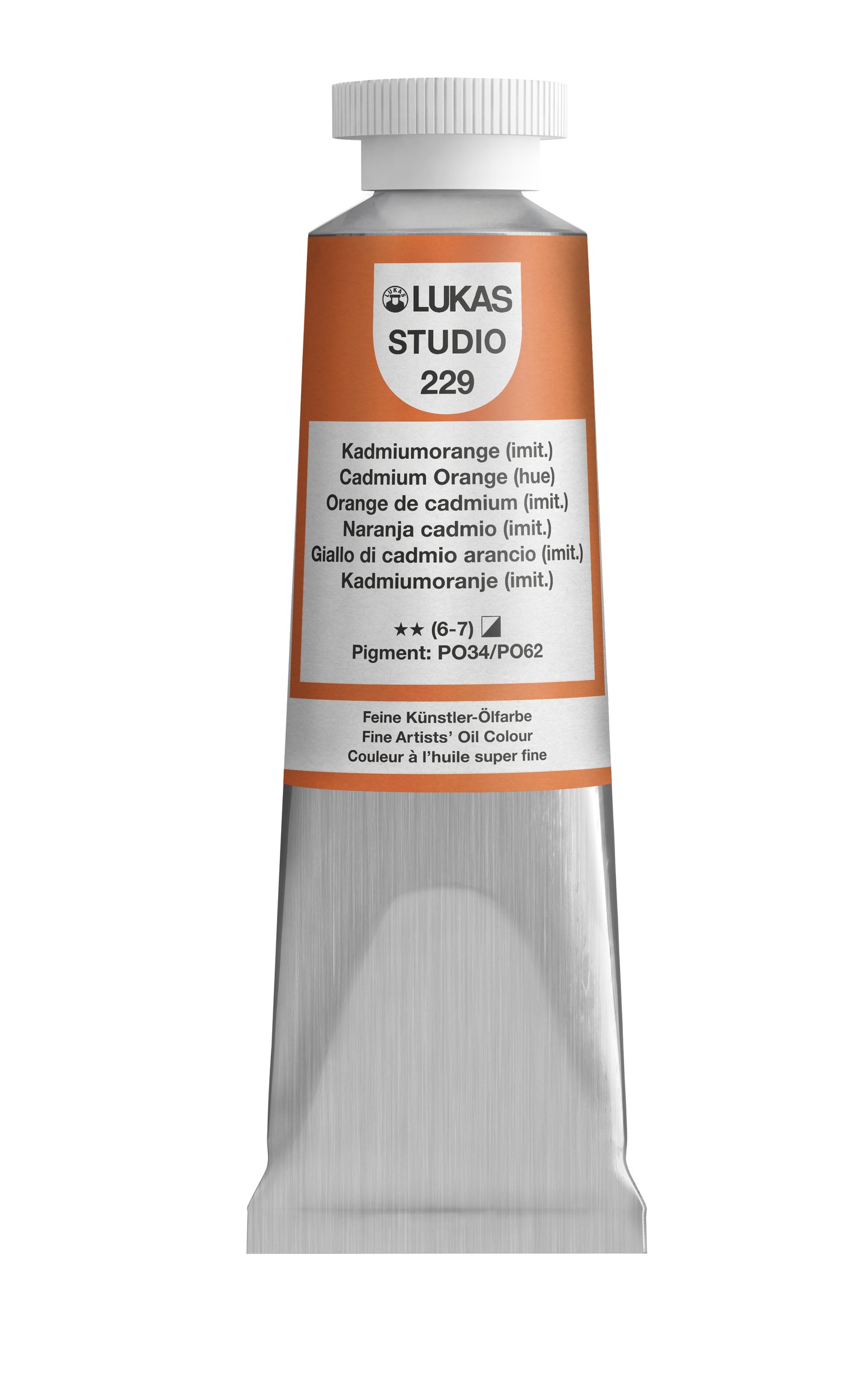 LUKAS STUDIO Ölfarbe - 0229 Kadmiumorange (imit) (37/75/200ml)
