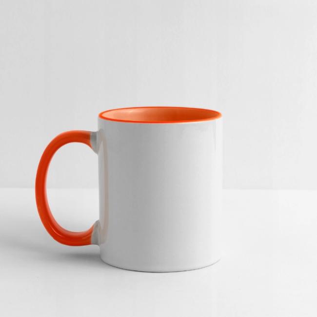 Keramik-Tasse zweifarbig – "Dilletant aus Leidenschafft"