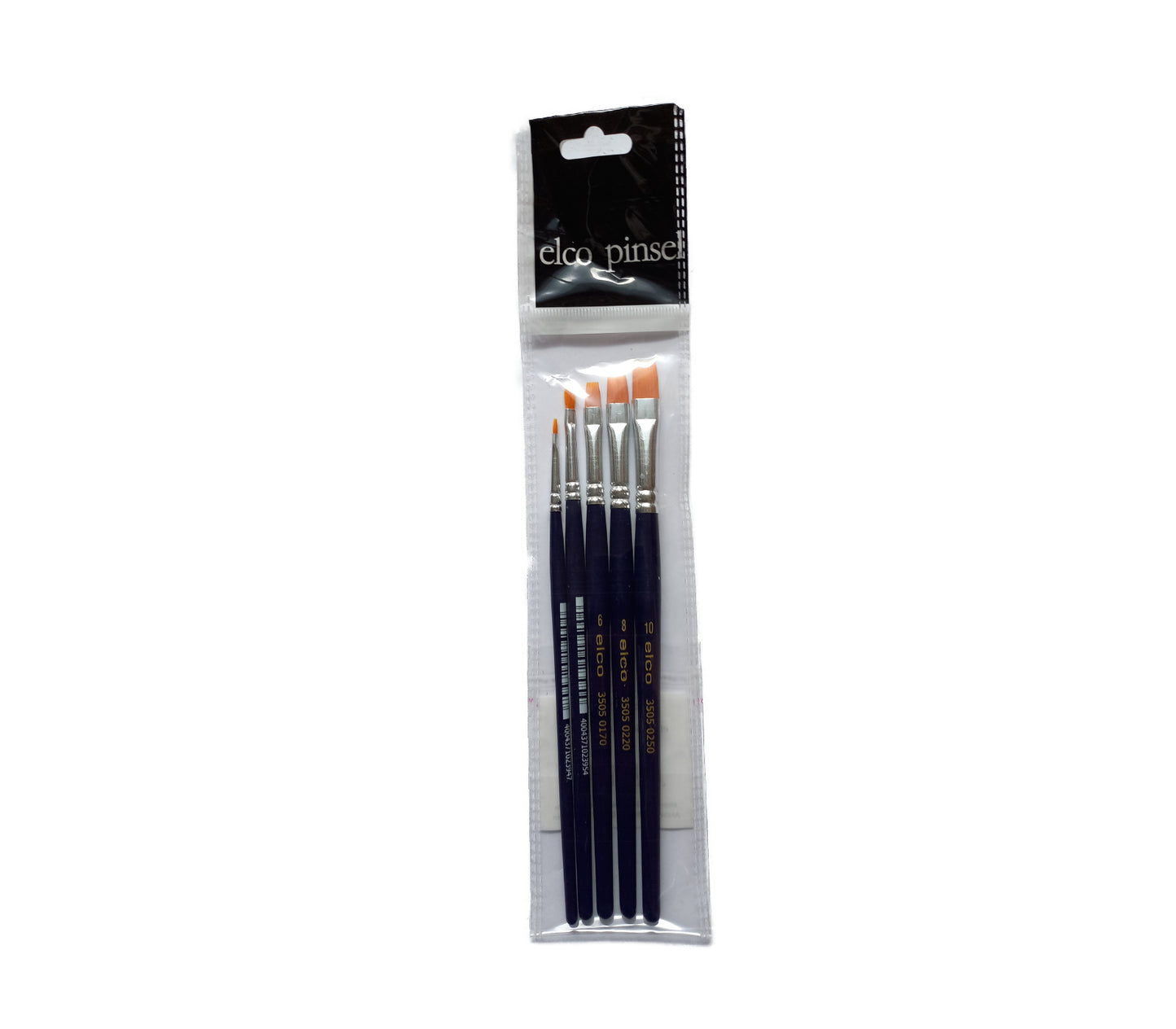 ELCO Pinselset ACRYL/AQUARELL flach (5 Pinsel)