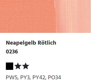 LUKAS STUDIO Ölfarbe - 0236 Neapelgelb Rötlich (75/200ml)