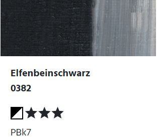 LUKAS STUDIO Ölfarbe -  0382 Elfenbeinschwarz (75/200ml)