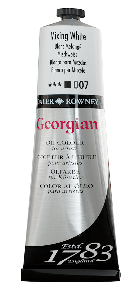 Pintura al óleo GEORGIANA mixta blanca - 007