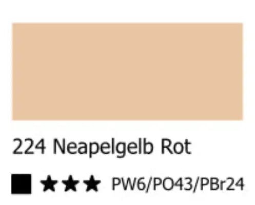 Pintura al óleo REMBRANDT - 224 Amarillo Nápoles rojo 40ml