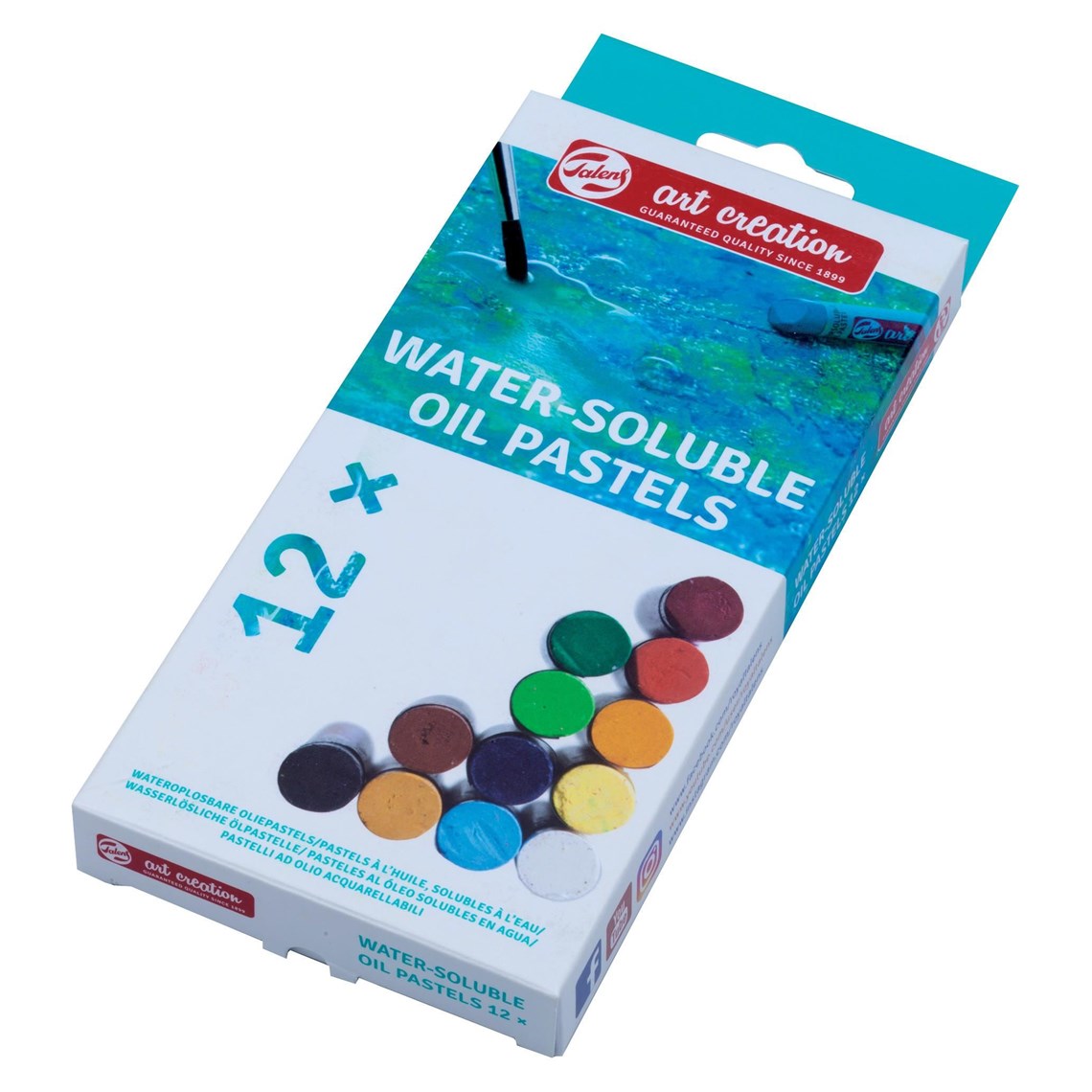 TALENS ART CREATION Wasserlösliche Ölpastell-Set (12 Farben)