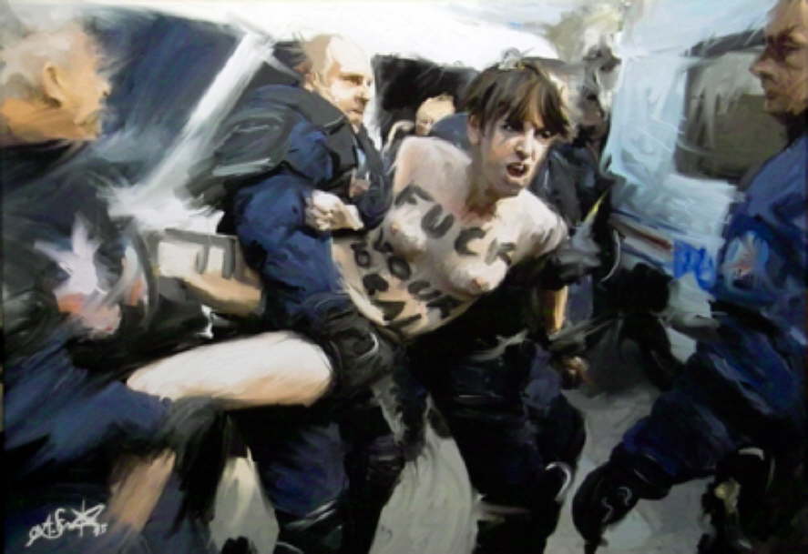 Armin Schanz | "Je suis Femen II" | 70 x 100 cm