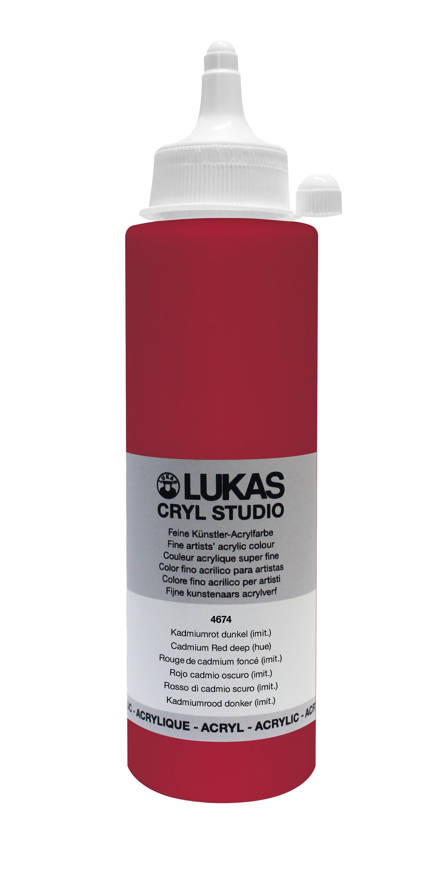 LUKAS CRYL Studio - 4674 Kadmiumrot Dunkel (imit) (125/250ml)