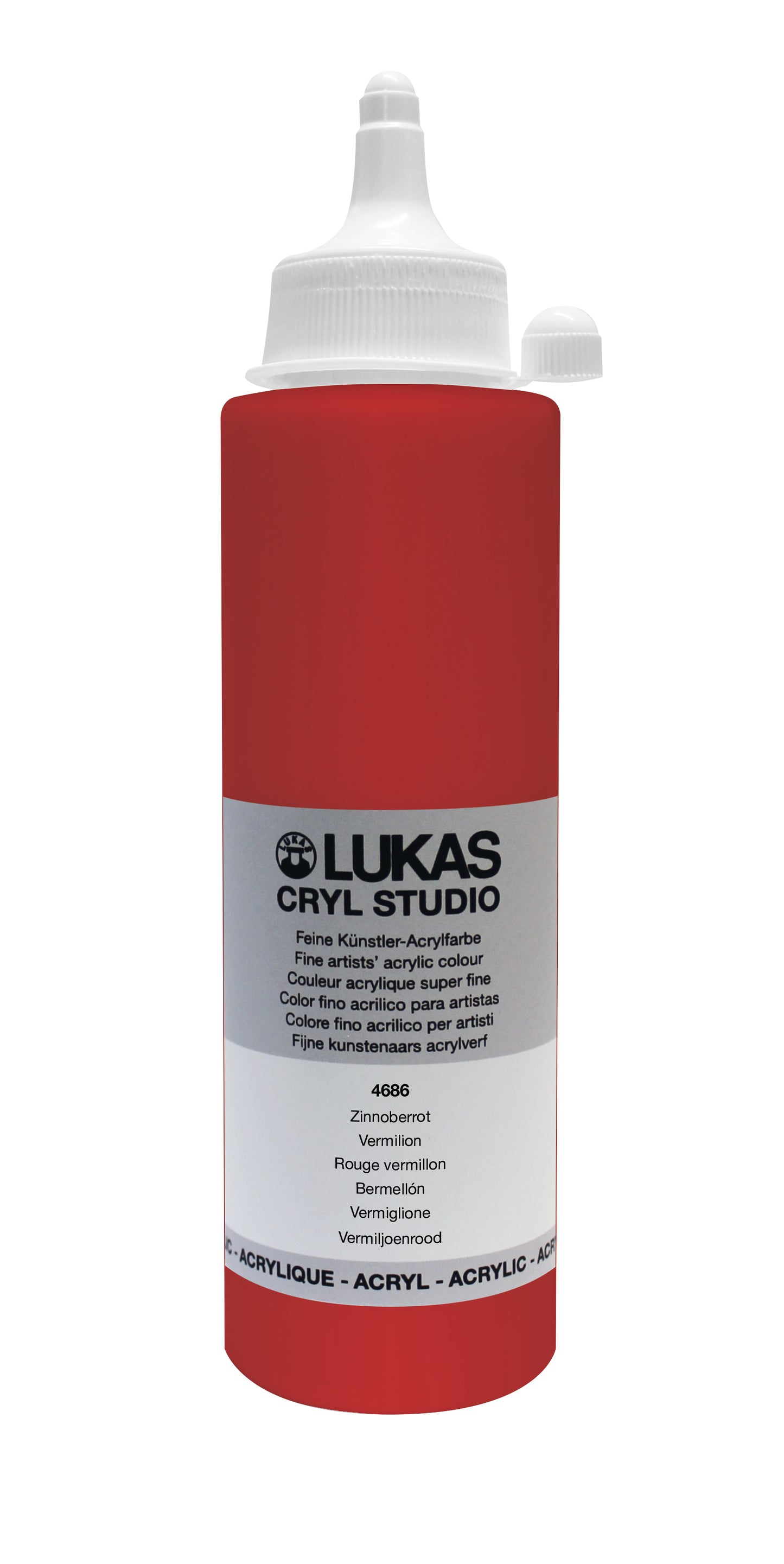 LUKAS CRYL Studio - 4686 Rojo Bermellón (125/250ml)